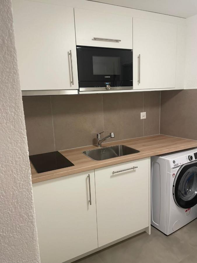 Appartement Studio Neuf Meuble Et Equipe Pres D'Autoroute. à Giez Extérieur photo